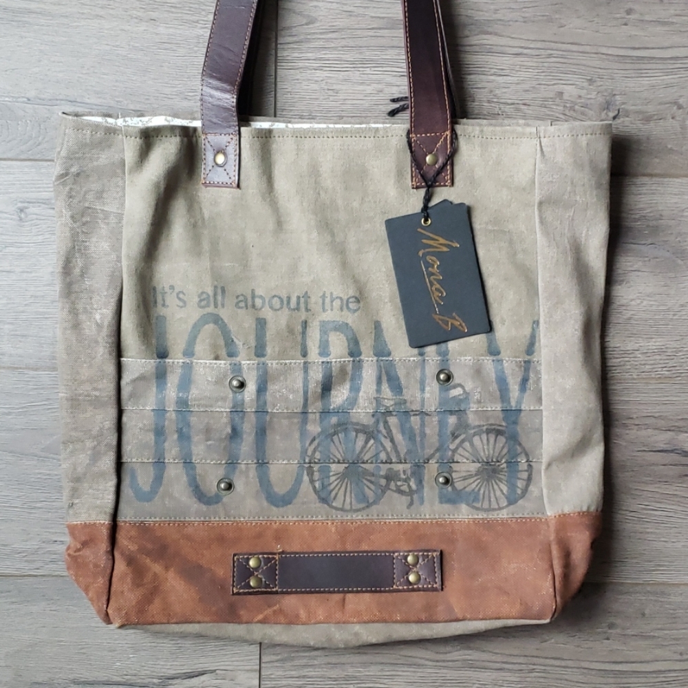 Mona B NWT "It's all about the Journey" Tote
